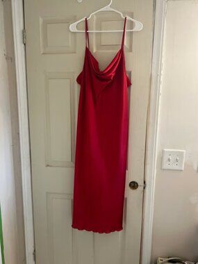 Bebe Midi Satin dress XL